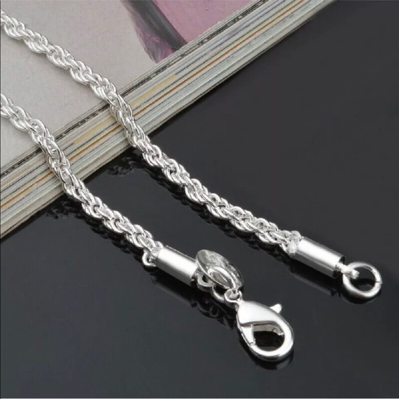 925 Sterling Silver Rope Chain - Picture 3 of 8